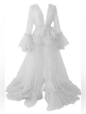 Tianzhihe Tulle Robe – Maternity / Bridal Photoshoot Gown